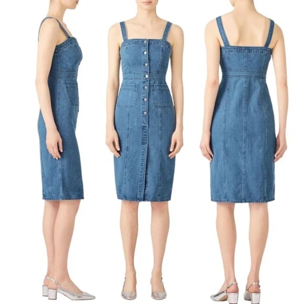 BB Dakota Lauren Denim Midi Dress - 0 (fits like a small) GUC